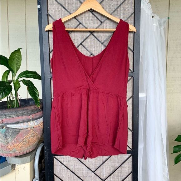Forever 21 Red Romper Small - Picture 2 of 4